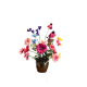 Zijden bloemen - Kunst bloemen - SET boeket met vaas